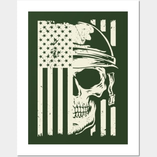 Veteran American Flag Posters and Art